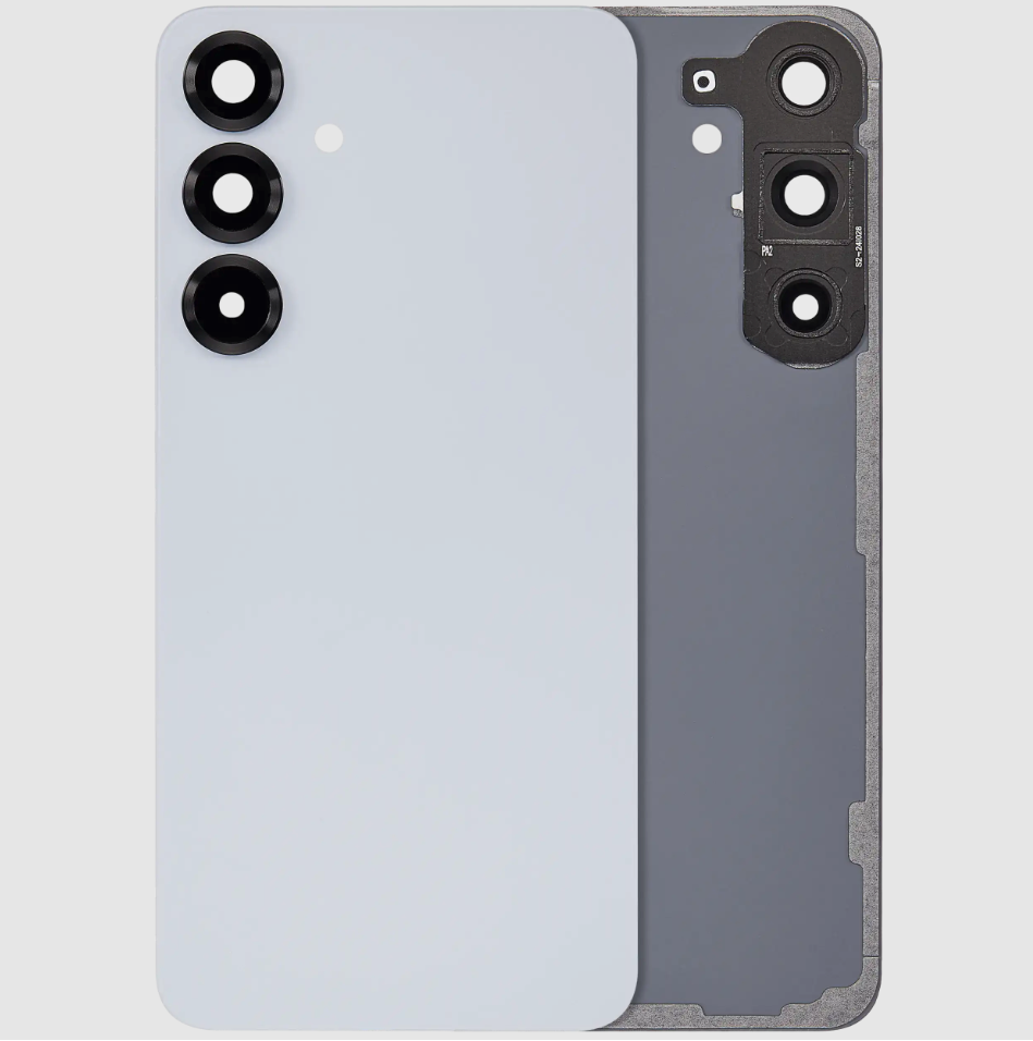 Back Cover Glass With Camera Lens For Samsung Galaxy S25 Plus 5G (No Logo) (Aftermarket Plus) (Icy Blue)