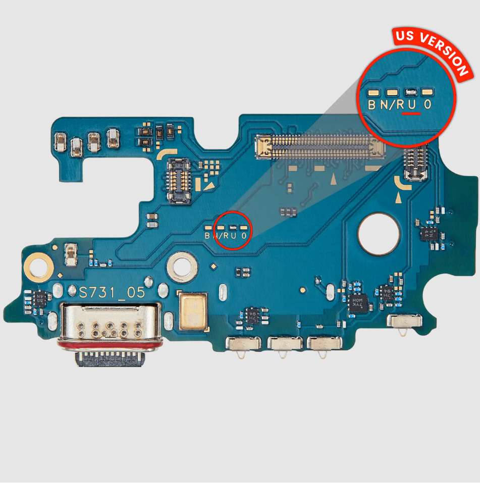 Charging Port Board With Sim Card Reader For Samsung Galaxy S25 FE 5G (S731U) (US Version) (Premium)