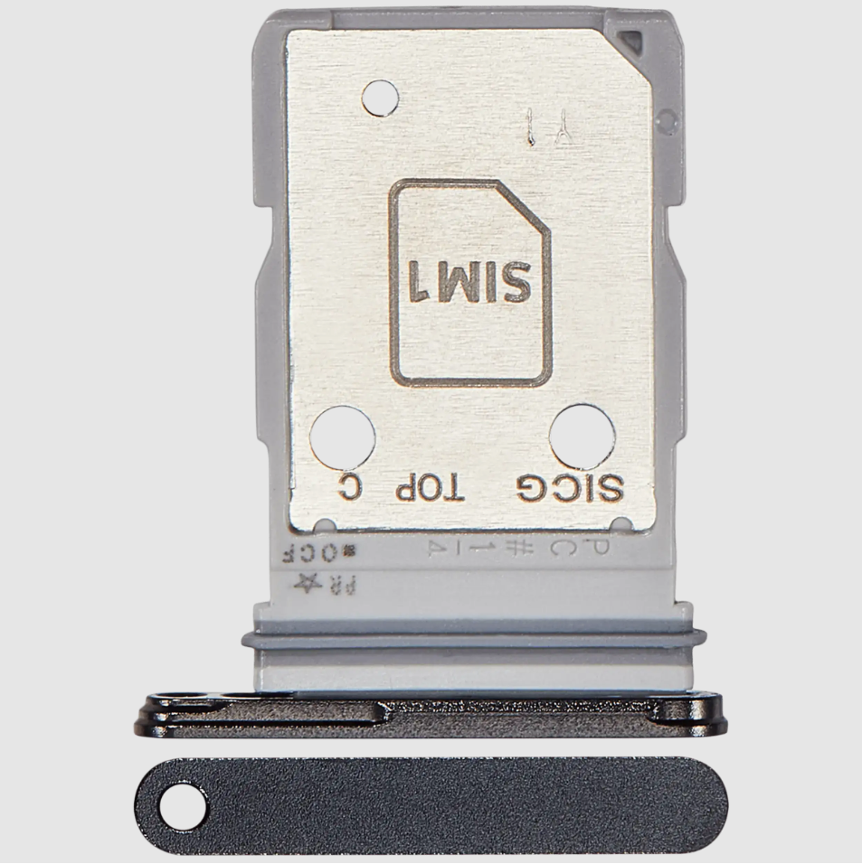 Dual Sim Card Tray For Samsung Galaxy S25 Edge (S937) (Premium) (Titanium Jetblack)