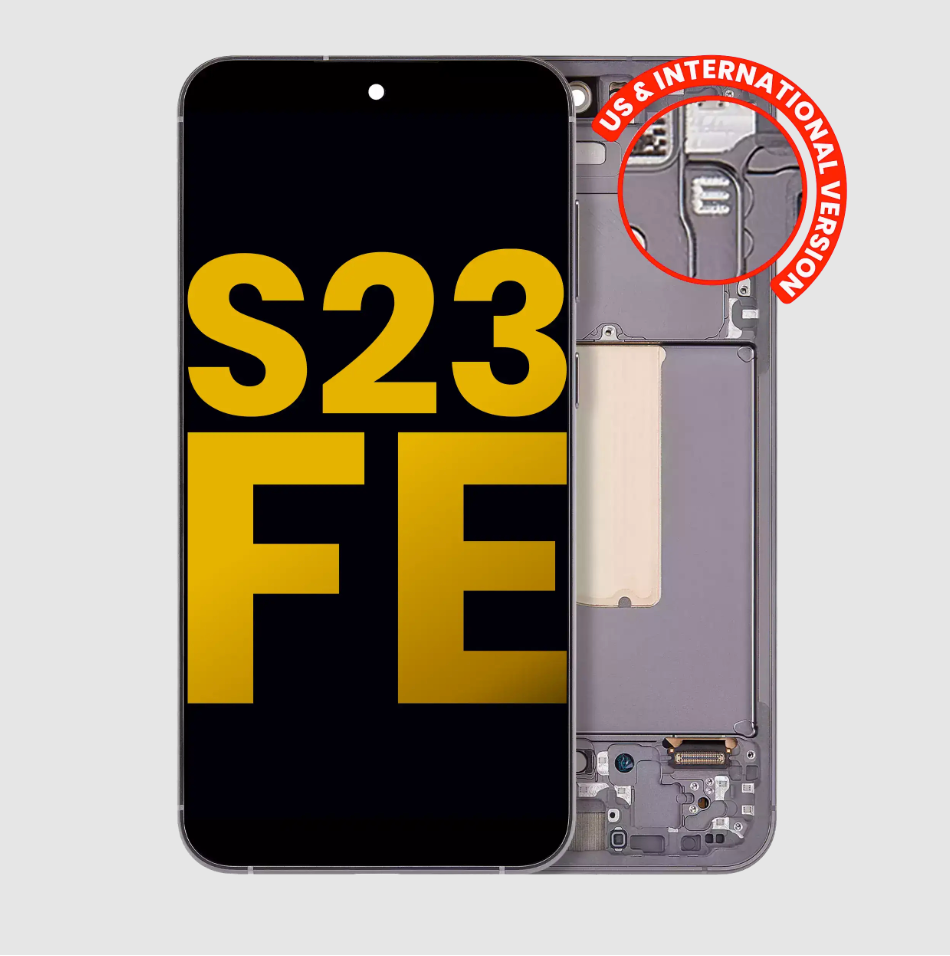 OLED Assembly With Frame For Samsung Galaxy S23 FE 5G (US & International Version) (Refurbished) (Graphite)