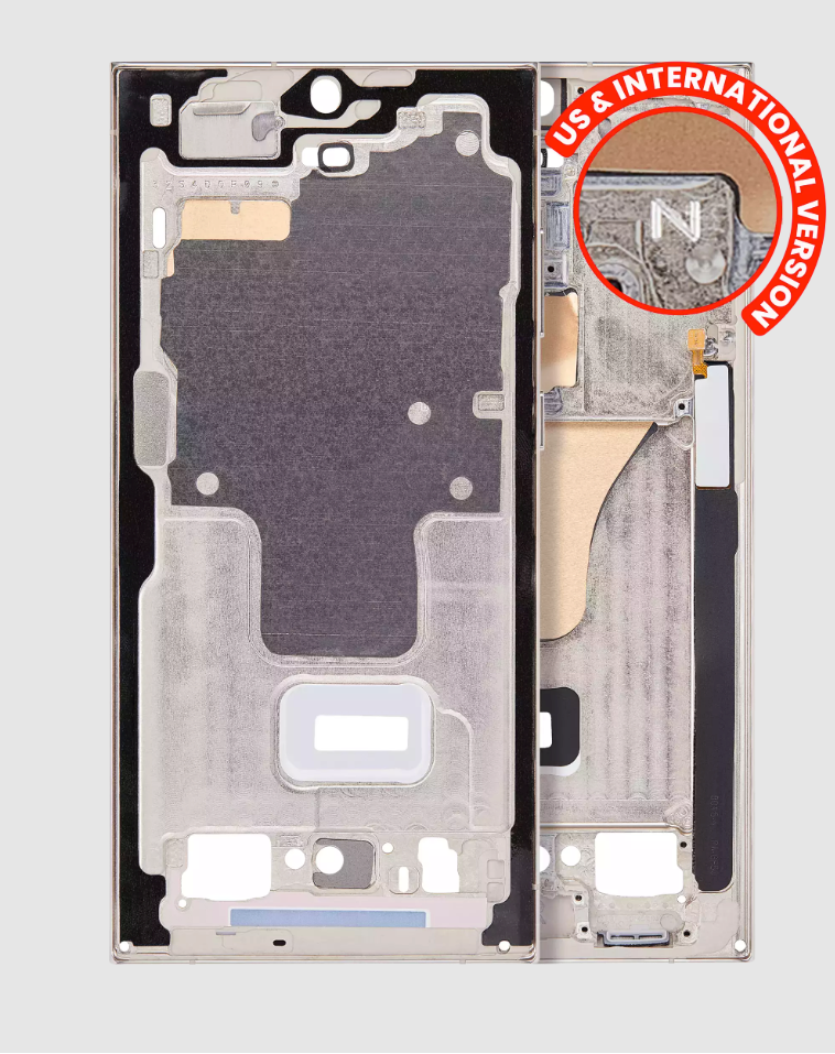 Mid-Frame Housing For Samsung Galaxy S23 Ultra 5G (US & International Version) (Cream)