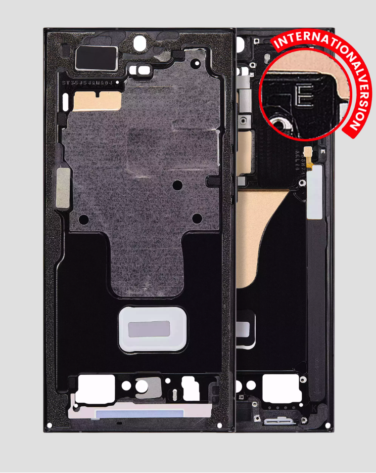 Mid-Frame Housing For Samsung Galaxy S23 Ultra 5G (International Version) (Graphite)