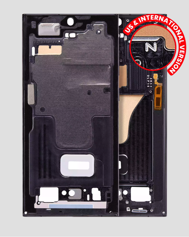 Mid-Frame Housing For Samsung Galaxy S23 Ultra 5G (US & International Version) (Graphite)