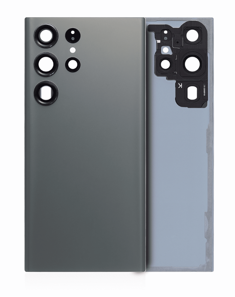 Back Cover Glass With Camera Lens For Samsung Galaxy S23 Ultra 5G (No Logo) (Aftermarket Plus) (Green)