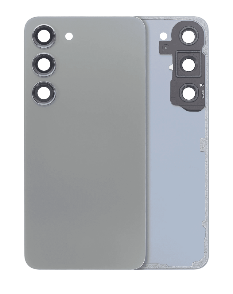 Back Cover Glass With Camera Lens For Samsung Galaxy S23 5G (No Logo) (Aftermarket Plus) (Green)