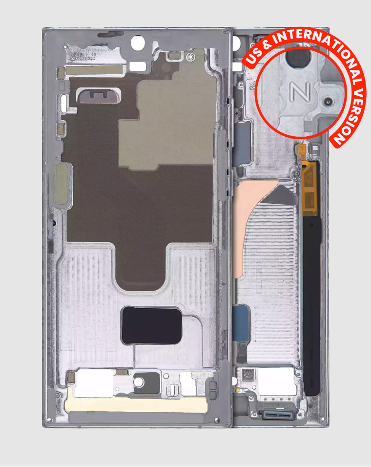 Mid-Frame Housing For Samsung Galaxy S22 Ultra 5G (US & International Version) (Graphite)