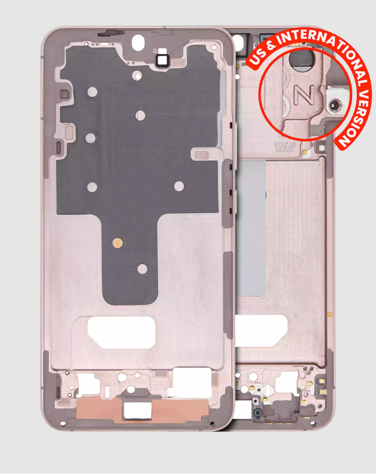 Mid-Frame Housing For Samsung Galaxy S22 Plus 5G (US & International Version) (Violet / Pink / Gold)