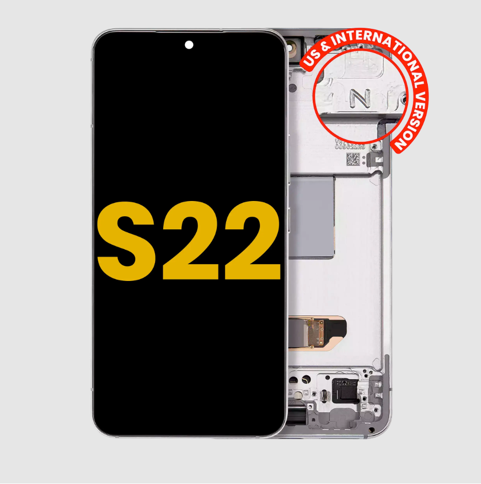 OLED Assembly With Frame For Samsung Galaxy S22 5G (US & International Version) (Refurbished) (White)