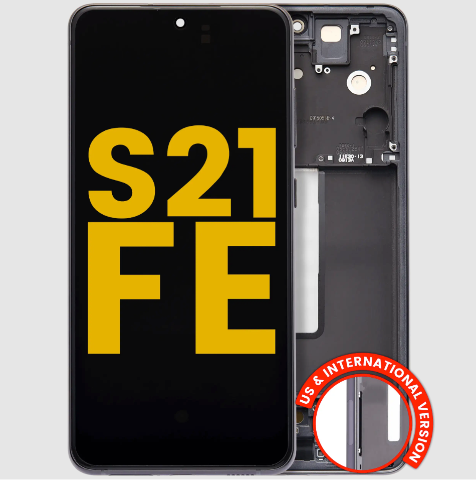 OLED Assembly With Frame For Samsung Galaxy S21 FE 5G (US & International Version) (Refurbished) (Graphite)