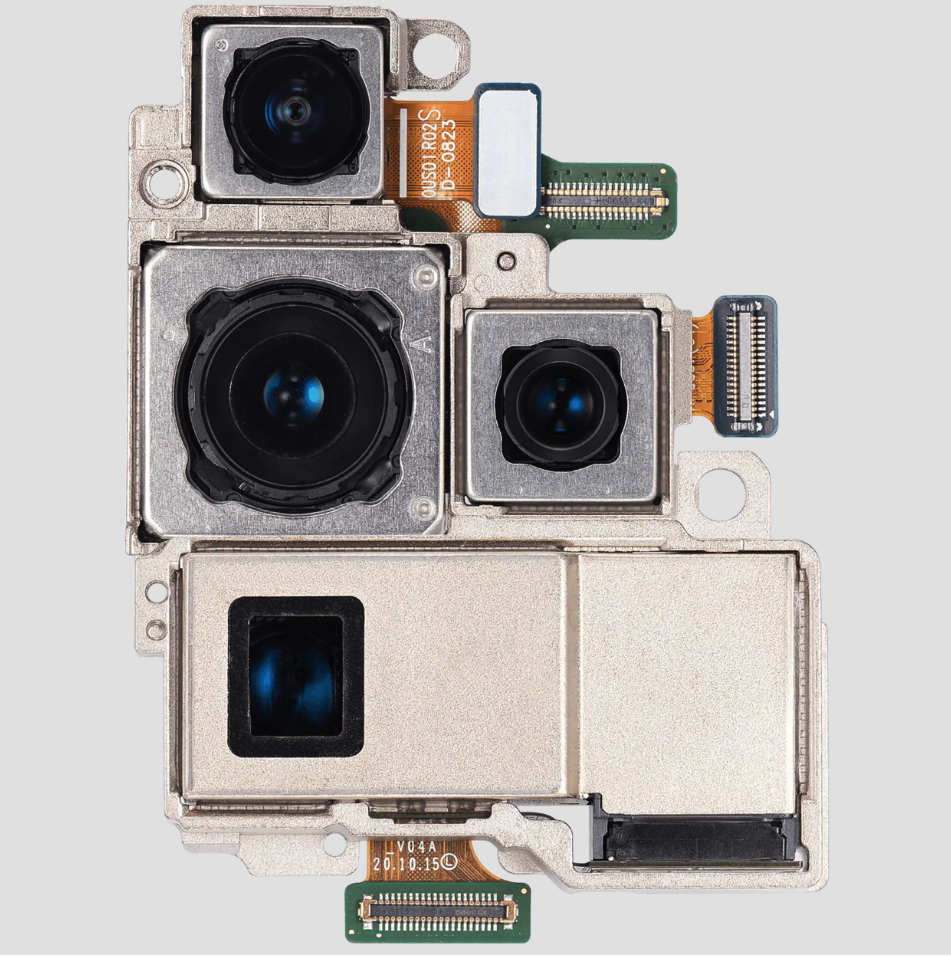 Back Camera Assembly (Wide / Telephoto / Ultrawide / Periscope) For Samsung Galaxy S21 Ultra 5G (Used OEM Pull: Grade A)