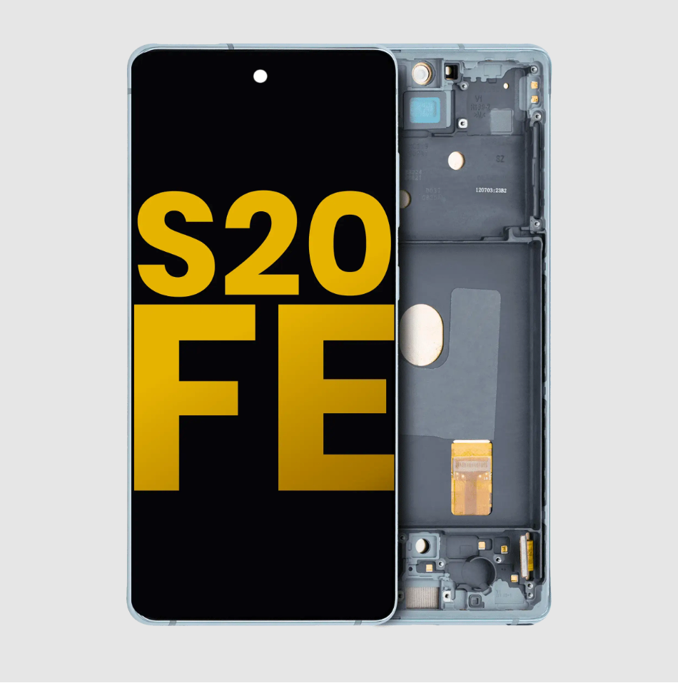 OLED Assembly With Frame For Samsung Galaxy S20 FE 4G / 5G (Refurbished) (Cloud Mint)