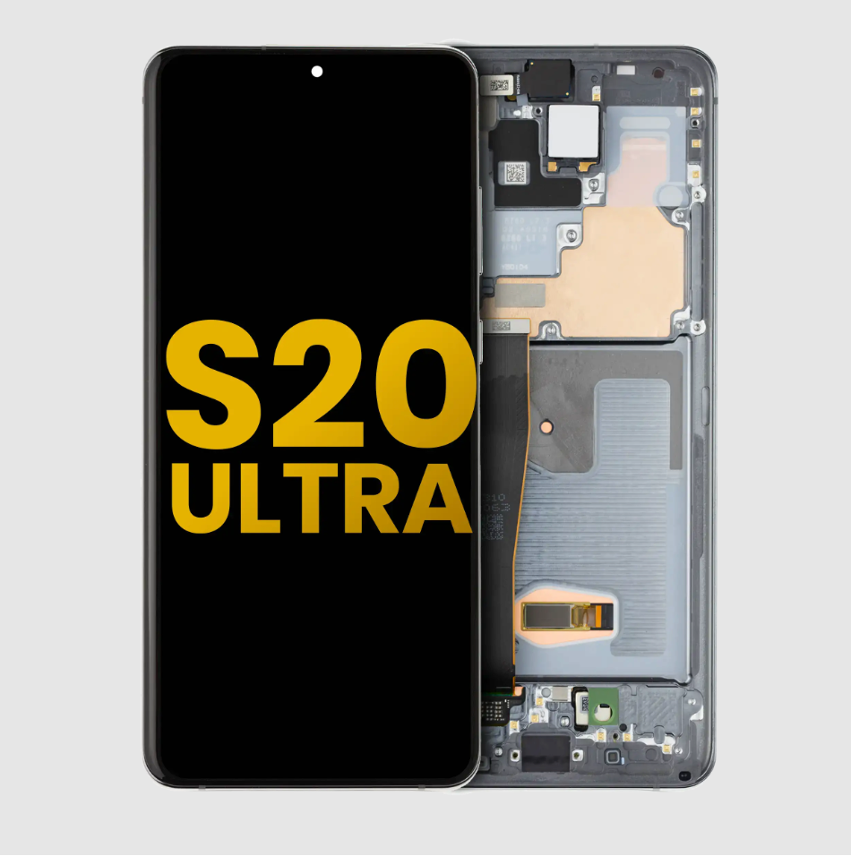 OLED Assembly With Frame For Samsung Galaxy S20 Ultra 5G (Refurbished) (Cosmic Gray)