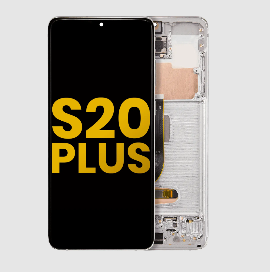 OLED Assembly With Frame For Samsung Galaxy S20 Plus 5G (Refurbished) (Cloud White)