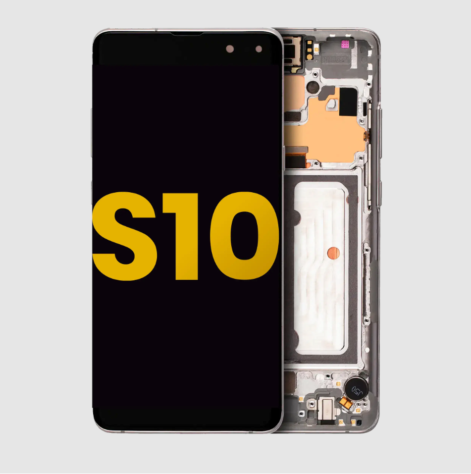 OLED Assembly With Frame For Samsung Galaxy S10 5G (Refurbished) (Crown Silver)