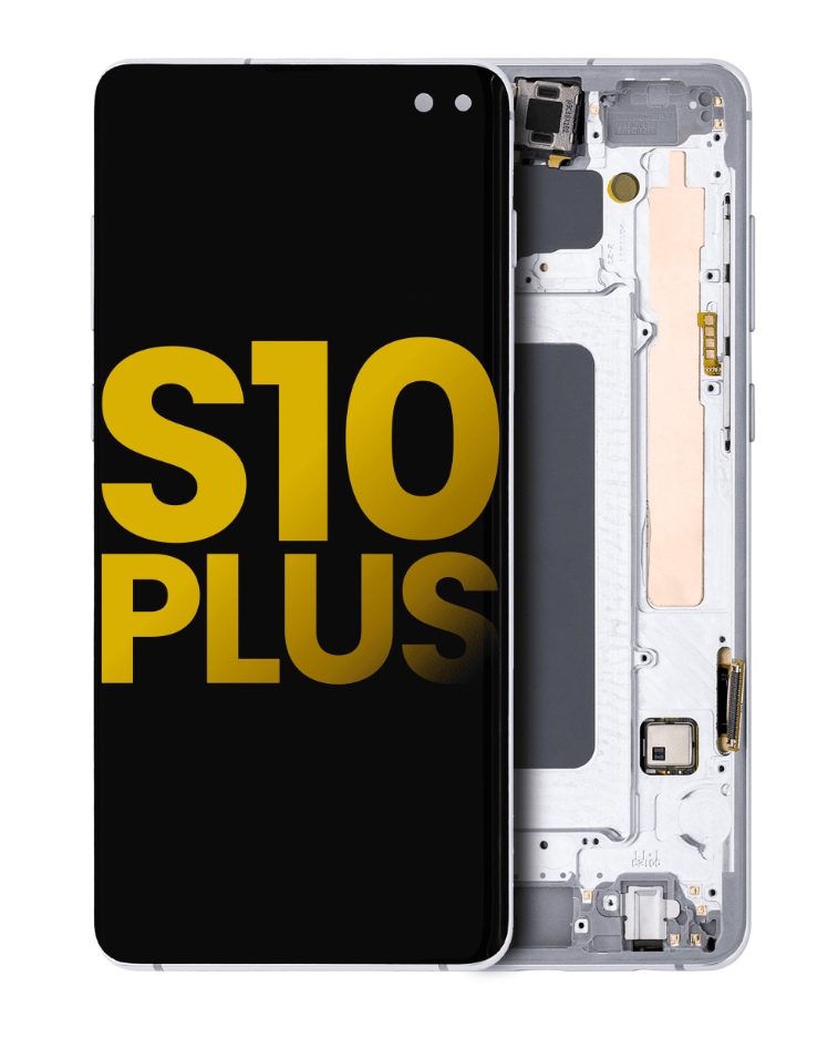 OLED Assembly With Frame For Samsung Galaxy S10 Plus (Refurbished) (Prism White)