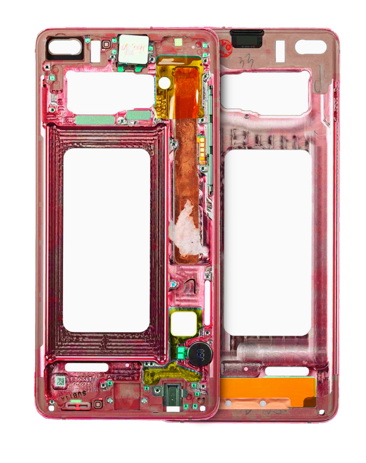 Mid-Frame Housing For Samsung Galaxy S10 (With Small Parts) (Cardinal Red)