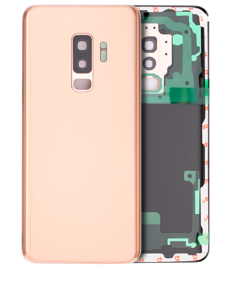 Back Cover Glass With Camera Lens For Samsung Galaxy S9 Plus (No Logo) (Aftermarket Plus) (Sunrise Gold)