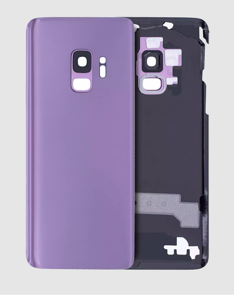 Back Cover Glass With Camera Lens For Samsung Galaxy S9 (No Logo) (Aftermarket Plus) (Lilac Purple)