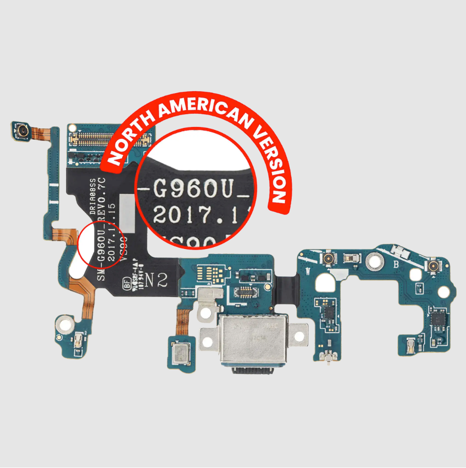 Charging Port With Flex Cable For Samsung Galaxy S9 (G960U) (US Version) Charging Port With Flex Cable For Samsung Galaxy S9 (G960U) (US Version)