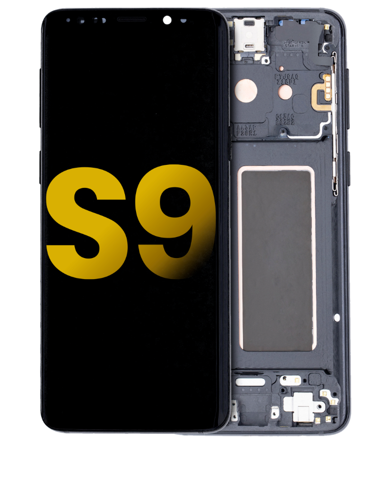 OLED Assembly With Frame For Samsung Galaxy S9 (Refurbished) (Midnight Black)