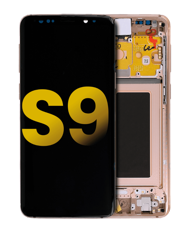 OLED Assembly With Frame For Samsung Galaxy S9 (Refurbished) (Sunrise Gold)