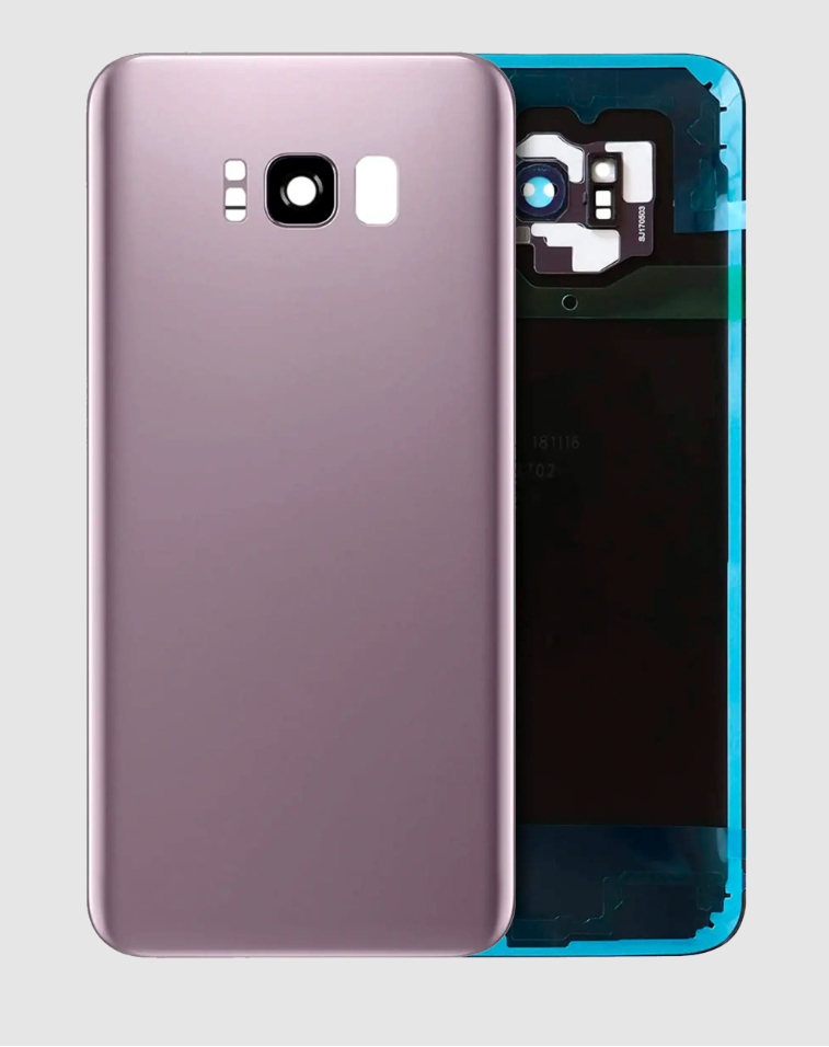Back Cover Glass With Camera Lens For Samsung Galaxy S8 Plus (No Logo) (Aftermarket Plus) (Rose Pink)