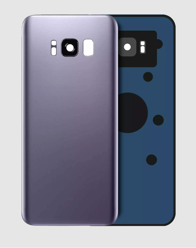 Back Cover Glass With Camera Lens For Samsung Galaxy S8 (No Logo) (Aftermarket Plus) (Orchid Gray)