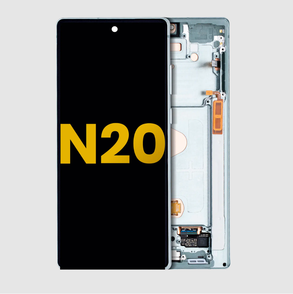 OLED Assembly With Frame For Samsung Galaxy Note 20 5G (Refurbished) (Mystic Green)