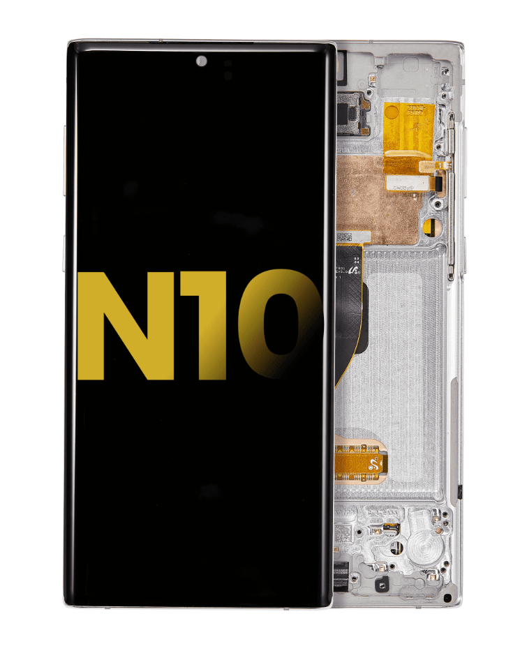 OLED Assembly With Frame For Samsung Galaxy Note 10 (Refurbished) (Aura White)