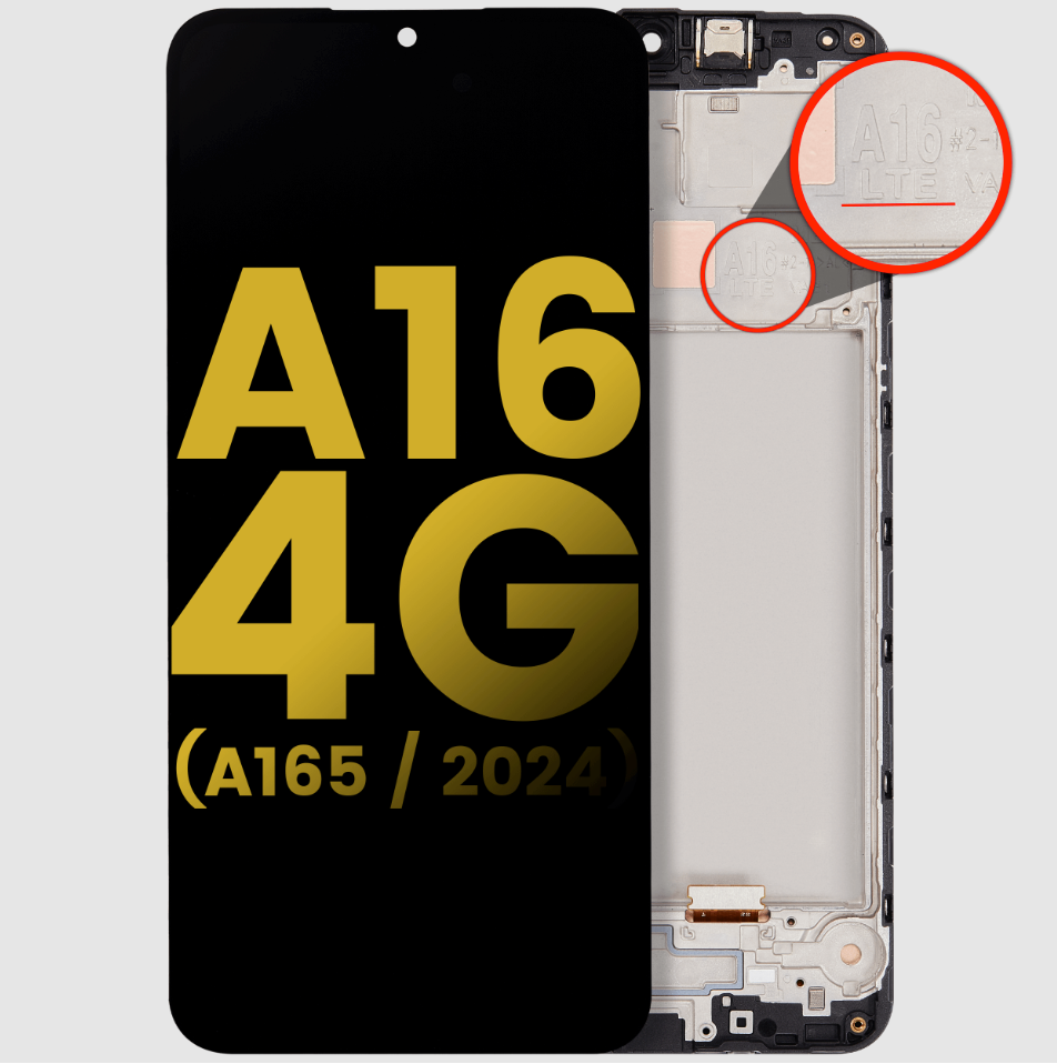 A16 4G (A165 / 2024) Replacement Parts