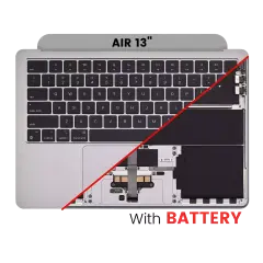Top Case with Battery and Keyboard (ANSI US) For MacBook Air 13" A2681 (2022) (Space Gray)