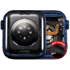 Housing Assembly Compatible For Watch Series 6 (40MM) (Used OEM Pull: Grade A) (GPS Version) (Aluminum / Blue)