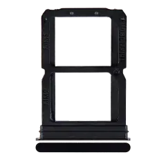 Dual Sim Card Tray For OnePlus 6T (A6010 / A6013) (Mirror Black)