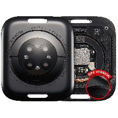 Back Cover Assembly For Watch Series 7 (41mm) (GPS Version) (Aluminum / Space Black)