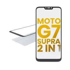 2 in 1 Front Glass With OCA Pre-Installed For Motorola Moto G7 Supra (XT1955-5 / 2019)