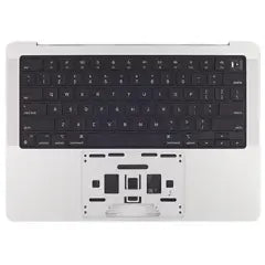 Top Case With Battery And Keyboard For MacBook Pro 14" (A2918 / Late 2023) (Genuine OEM) (US Keyboard) (Silver)