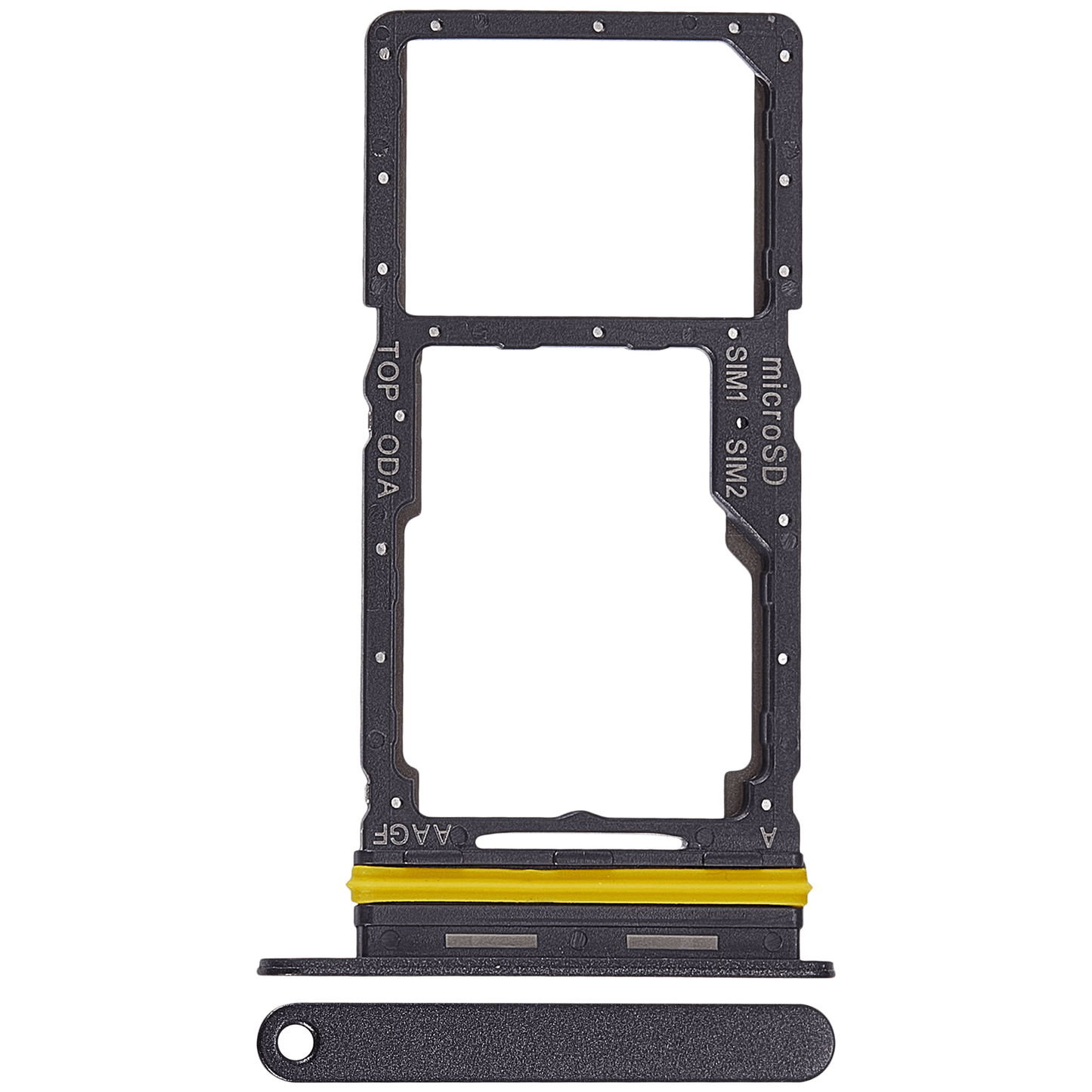 Dual Sim Card Tray For Samsung Galaxy A17 4G (A175 / 2025) (Premium) (Black)