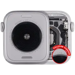 Housing Assembly Compatible For Watch Series SE 2nd (40MM) (Used OEM Pull: Grade A) (Cellular Version) (Aluminum / Silver)