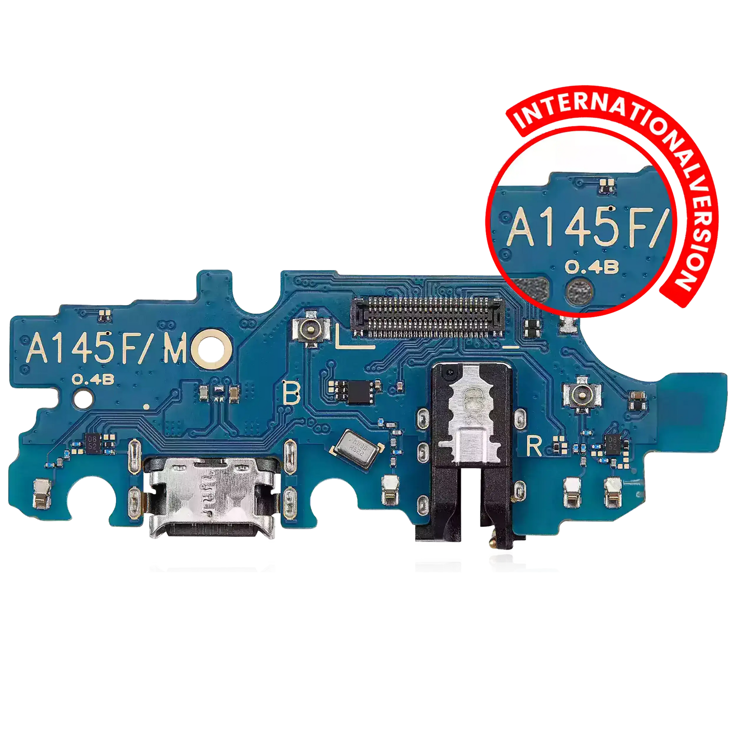 Charging Port With Board For Samsung Galaxy A14 (A145F / 2023) (International Version) (Aftermarket Plus)