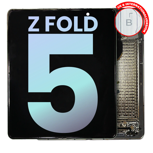 Inner OLED Assembly With Frame For Samsung Galaxy Z Fold 5 5G (US & International) (Service Pack) (Cream)