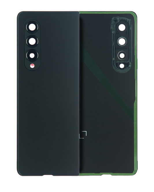Back Cover Glass With Camera Lens For Samsung Galaxy Z Fold 3 (Service Pack) (Phantom Black)