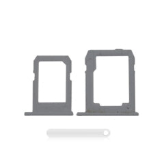 Sim And SD Card Tray For Samsung Galaxy Tab S2 8.0" (T715 / T719) (2015) (3G Version) (2 Piece Set) (White)