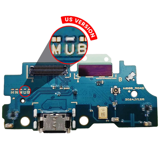 Charging Port With Board For Samsung Galaxy A16 5G (A166U / 2024) (US Version) (Premium)