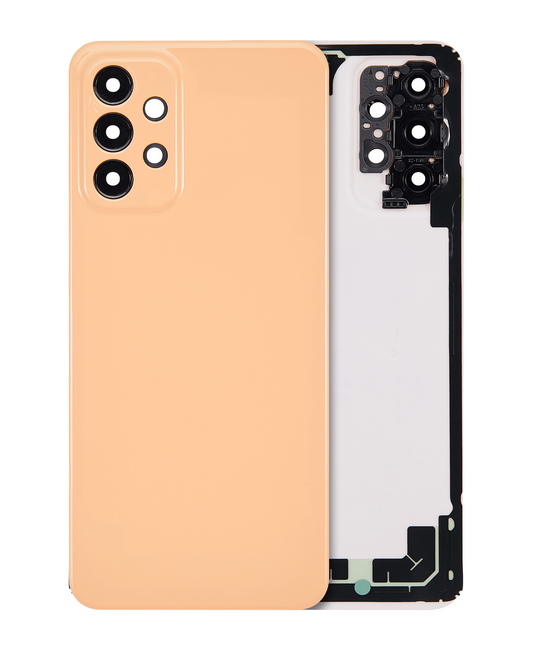 Back cover Glass For Samsung Galaxy A23 (A235 / 2022) (Aftermarket Plus) (Peach)