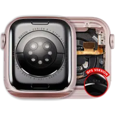 Housing Assembly Compatible For Watch Series 9 (41MM) (Used OEM Pull: Grade A) (GPS Version) (Aluminum / Pink)