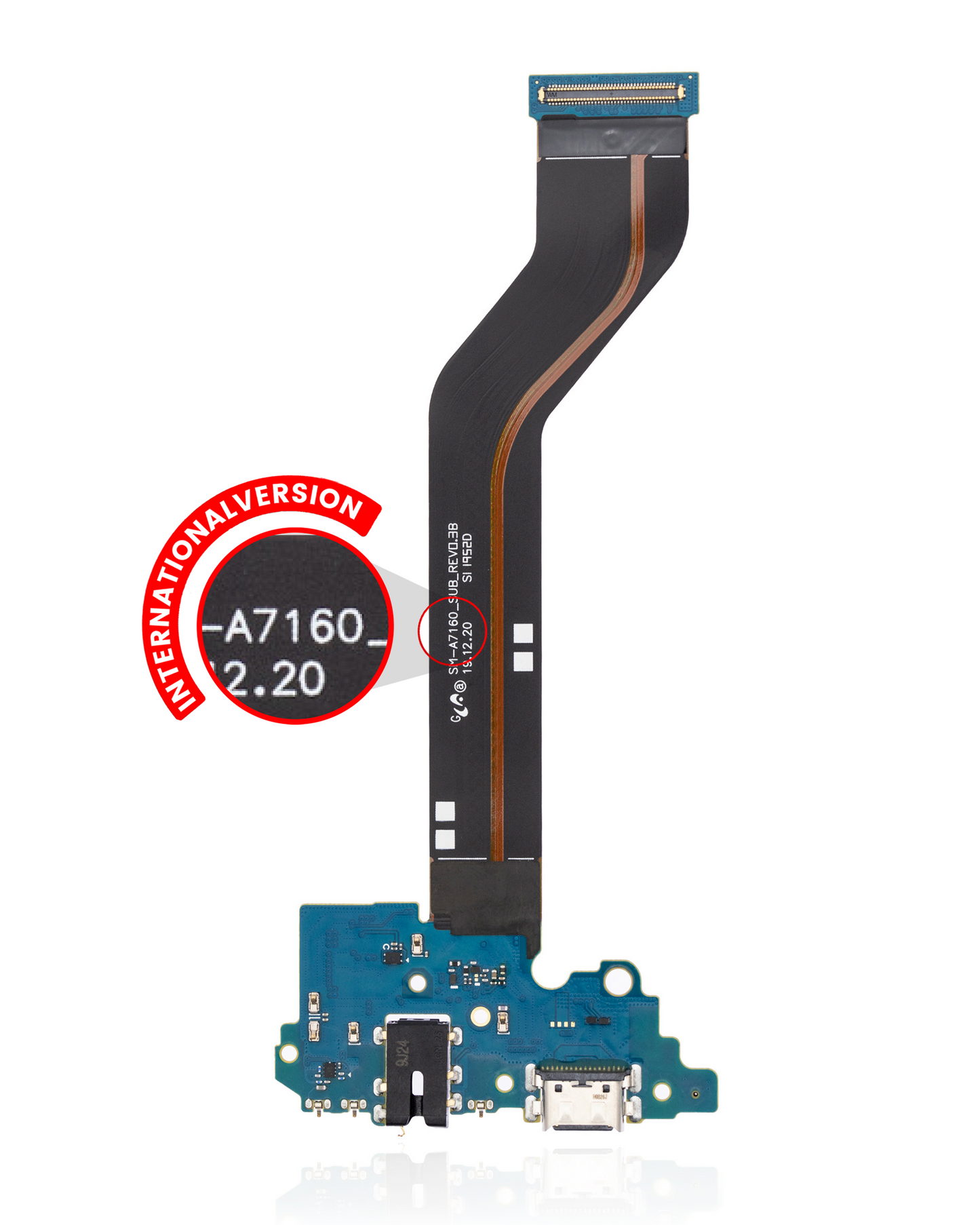 Charging Port With Headphone Jack For Samsung Galaxy A71 5G (A716B / A7160 / 2020) (International Version) (Premium)