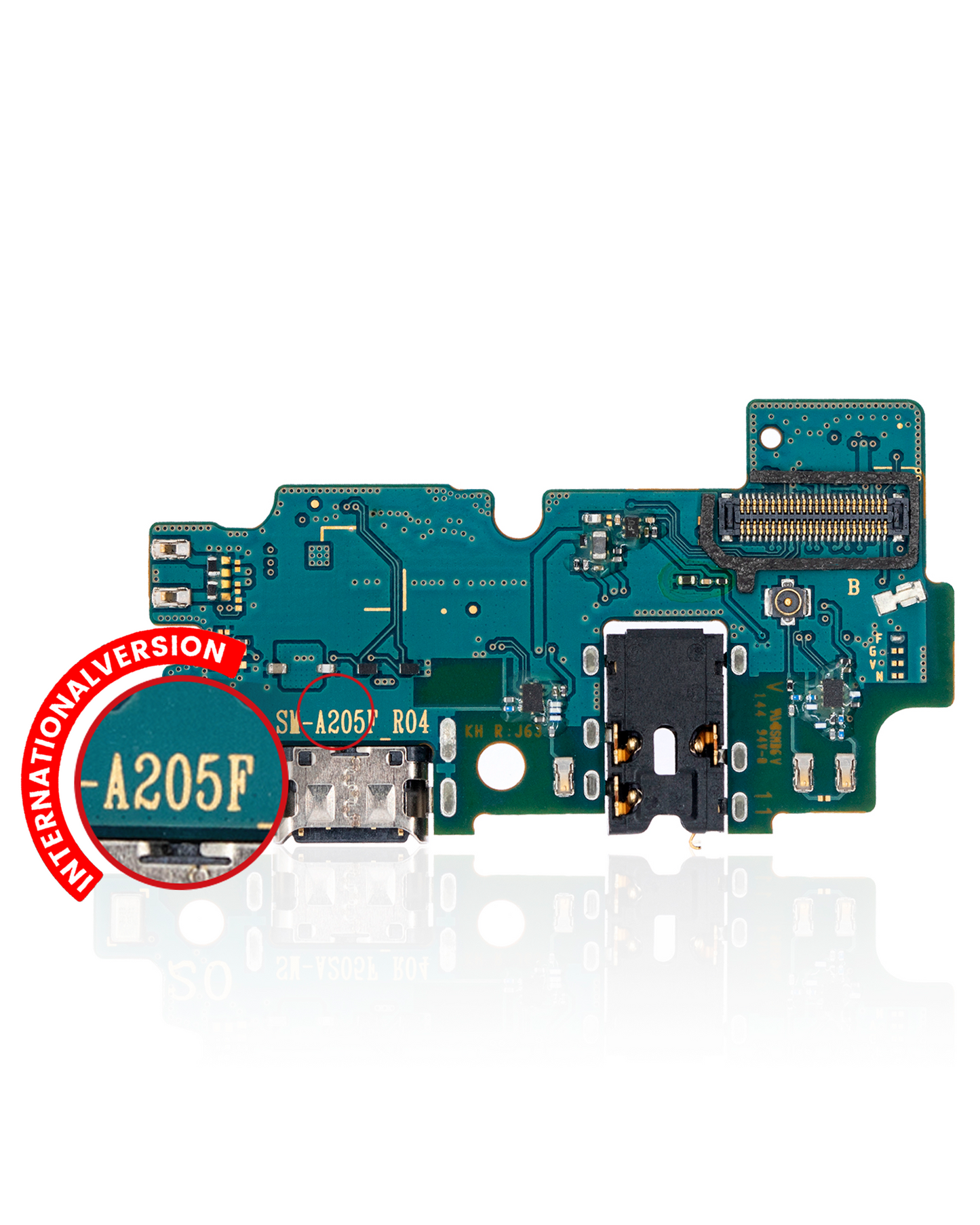 Charging Port With Board For Samsung Galaxy A20 (A205 / 2019) (International Version) (Premium)