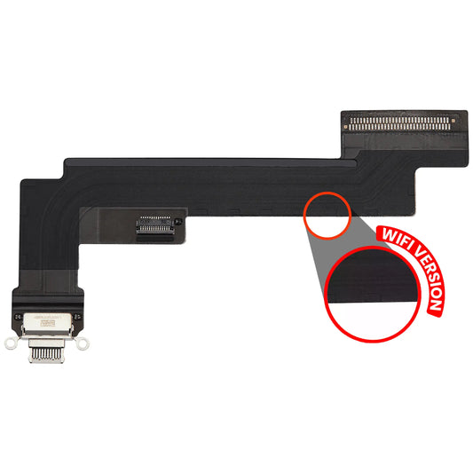 Charging Port Flex Cable For iPad Air 5 (WiFi Only) (Used OEM Pull: Grade A) (Starlight)