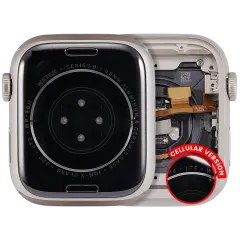 Housing Assembly Compatible For Watch Series 9 (45MM) (Used OEM Pull: Grade A) (Cellular Version) (Aluminum / Starlight)