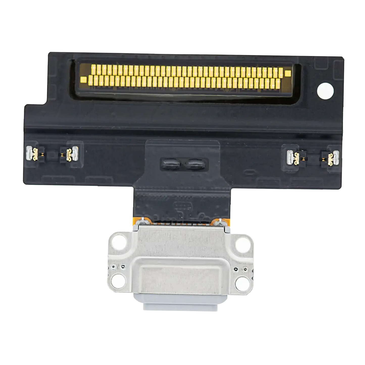 Charging Port Flex Cable For iPad Air 3 (Soldering Required) (White) (Premium) (White)